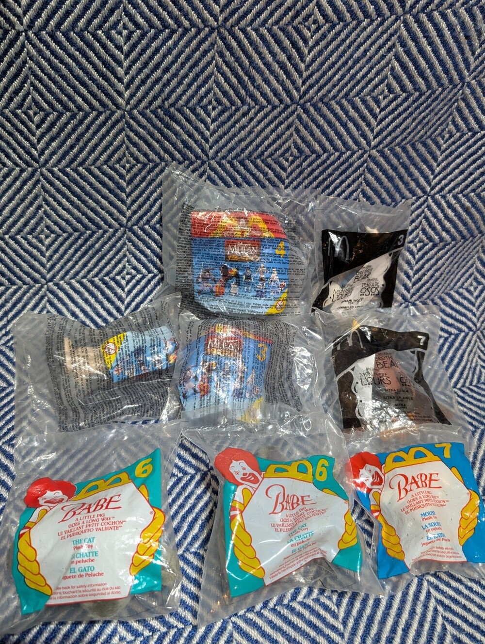 Vintage McDonald's Toys Lot - Mulan, Babe & Brother Bear